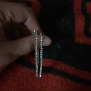 Austrian crystal hoops